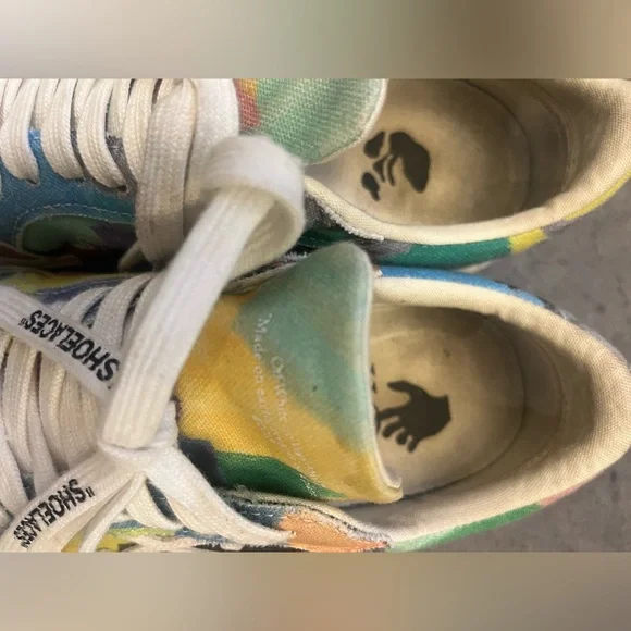 Off White Paint Splatter Sneakers… - Picture 7 of 14